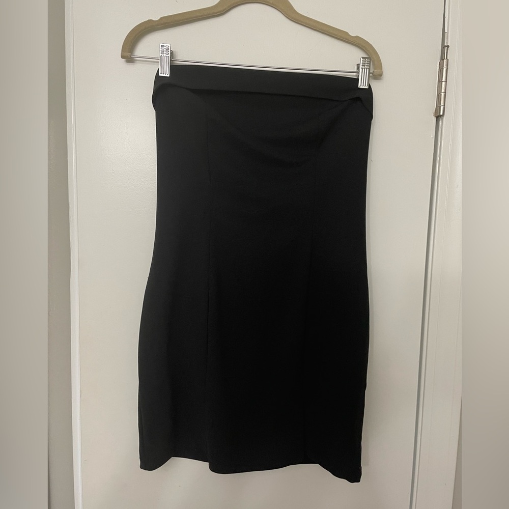 Black mini dress